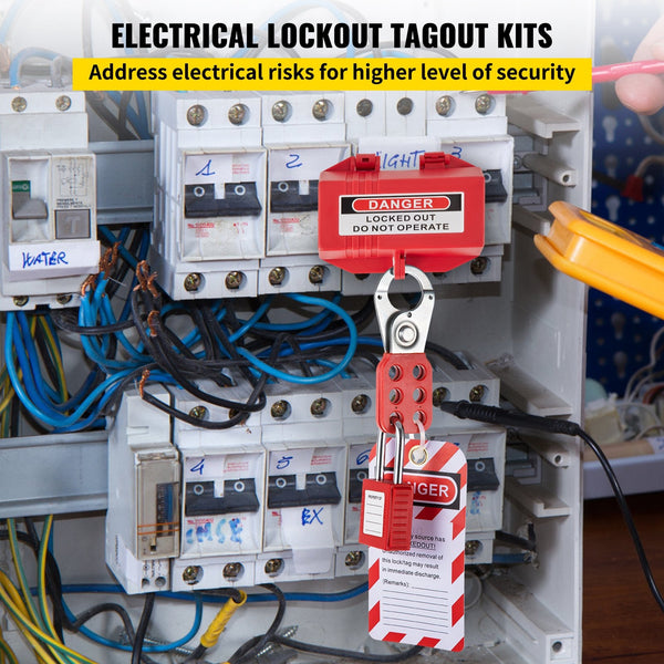 42 Pcs Lockout Tagout Kits Electrical Loto For Risk Removal Other Electrical Equipment