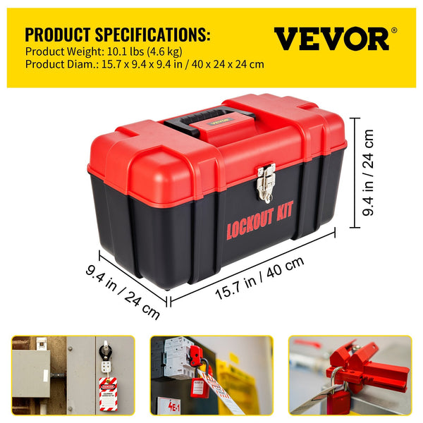 42 Pcs Lockout Tagout Kits Electrical Loto For Risk Removal Other Electrical Equipment