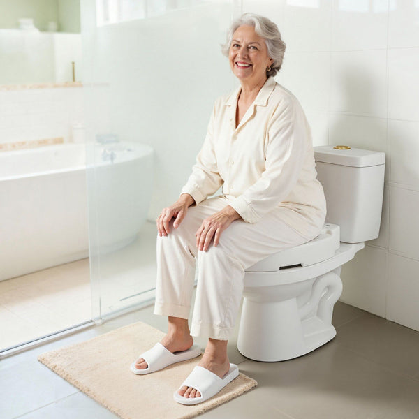 Raised Toilet Seat 136.1 Kg Load Capacity 88.9 Mm Lift Height Commode Elevated Riser With Enlarged Opening For Seniors Elderly Handicap Disabled Adult