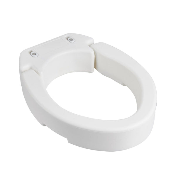 Raised Toilet Seat 136.1 Kg Load Capacity 88.9 Mm Lift Height Commode Elevated Riser With Enlarged Opening For Seniors Elderly Handicap Disabled Adult