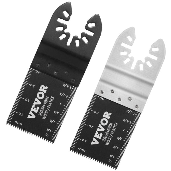 Vevor 30Pcs Multi Tool Blades Kits Universal Quick Release Oscillating Saw 8 Types Wood Metal Plastic Fit Dewalt Bosch Milwaukee Hitachi Chicago Craft