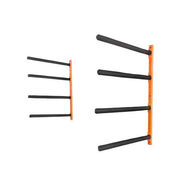 Vevor Wall Mounted Kayak Storage Rack 4 Capacity Adjustable Padded Arms Kayak Storage Racks