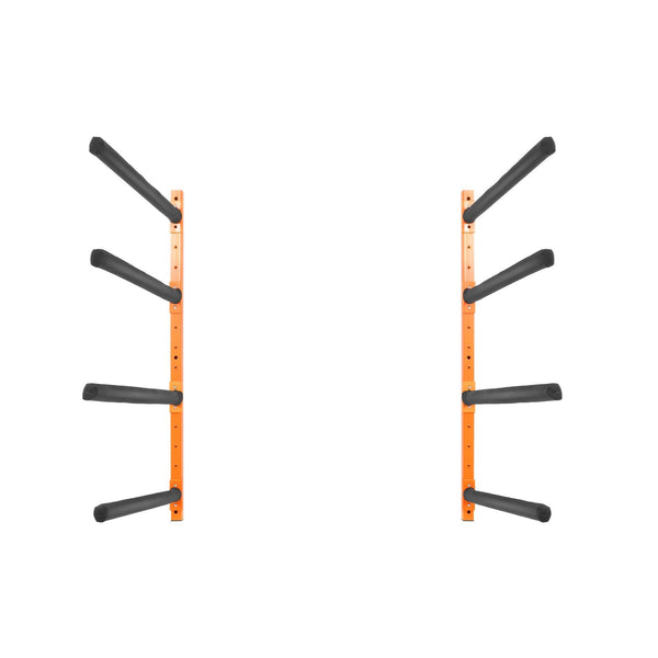 Vevor Wall Mounted Kayak Storage Rack 4 Capacity Adjustable Padded Arms Kayak Storage Racks