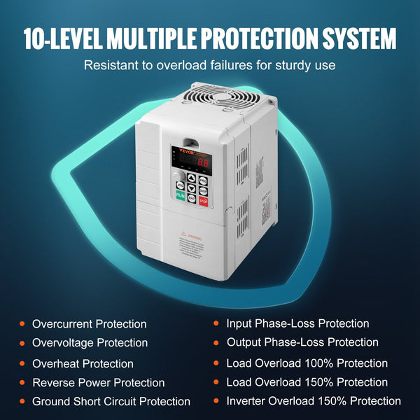 Vfd 10Hp 7.5Kw 34A Phase 220V 240V Input To Output Variable Frequency Drive 400Hz For Ac Motor Speed Control Other Electrical Equipment