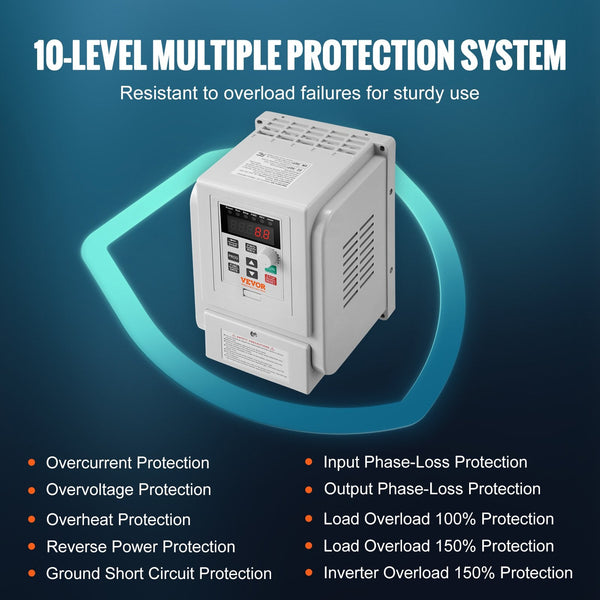 Vfd 5Hp 4Kw 18A Phase 220V 240V Input To 3 Output Variable Frequency Drive 400Hz For Ac Motor Speed Control Other Electrical Equipment