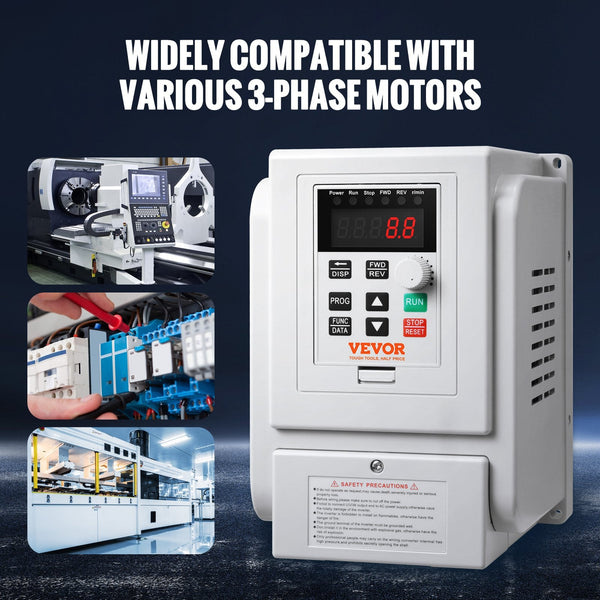 Vfd 5Hp 4Kw 18A Phase 220V 240V Input To 3 Output Variable Frequency Drive 400Hz For Ac Motor Speed Control Other Electrical Equipment