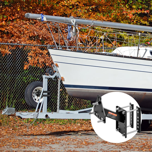 Vevor Spare Tire Carrier Trailer Mount 160 Lbs Capacity Utility Accessories Fits Most 4 & 5 8 Lugs Wheels On 4" 4.25" 4.5" 4.75" 5.5" 6" 6.5" Bolt Pat