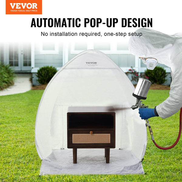 Vevor Spray Paint Shelter Portable Tent Booth 3.3 X 2.9 3.3Ft Pop Up Painting Drop Cloths