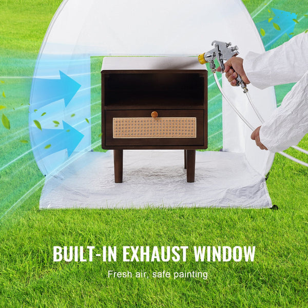 Vevor Spray Paint Shelter Portable Tent Booth 3.3 X 2.9 3.3Ft Pop Up Painting Drop Cloths