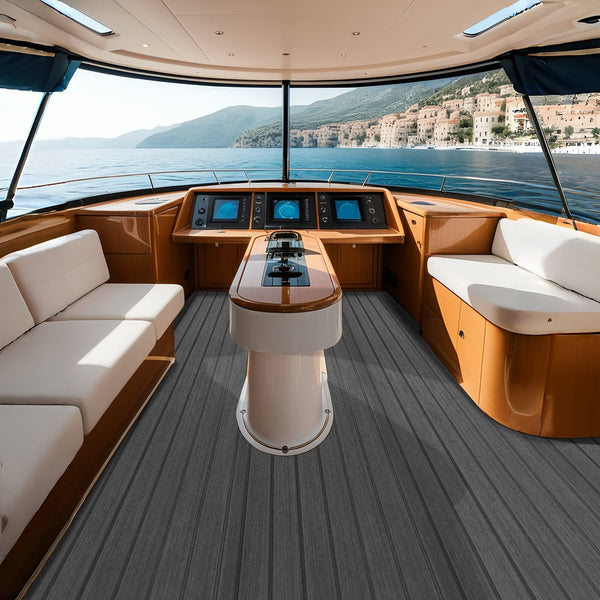 Boat Flooring Eva Foam Decking 94.5" X 23.6" Non Slip Self Adhesive 15.5 Sq.Ft Marine Carpet For Boats Yacht Pontoon Kayak Boat Engines