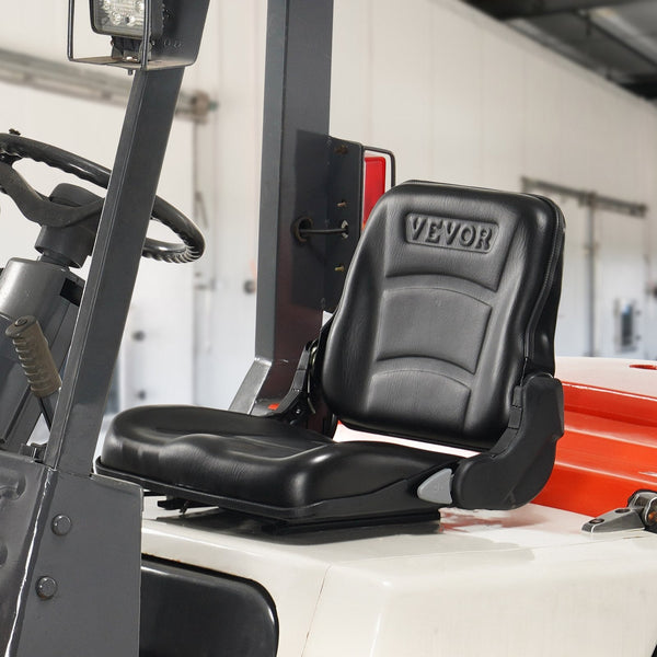 Universal Forklift Seat Fold Down Tractor With Adjustable Angle Back And Micro Switch 16 34 Cm Extended Slot Comfortable Loader Excavator Other Car In
