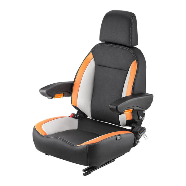 Vevor Forklift Seat Mower Tractor Adjustable Back Seatbelt & Headrest Other Material Handling
