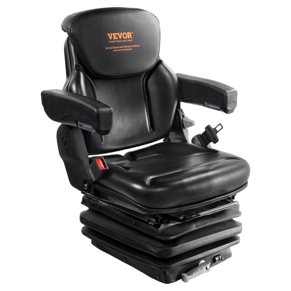 Universal Forklift Seat Adjustable Tractor With Seatbelt Armrests Other Auto Tools & Supplies