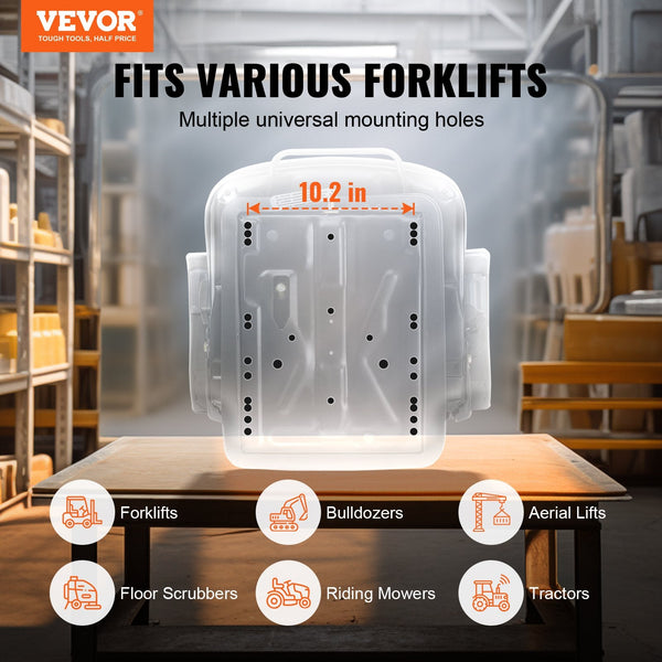 Universal Forklift Seat Adjustable Tractor With Seatbelt Armrests Other Auto Tools & Supplies