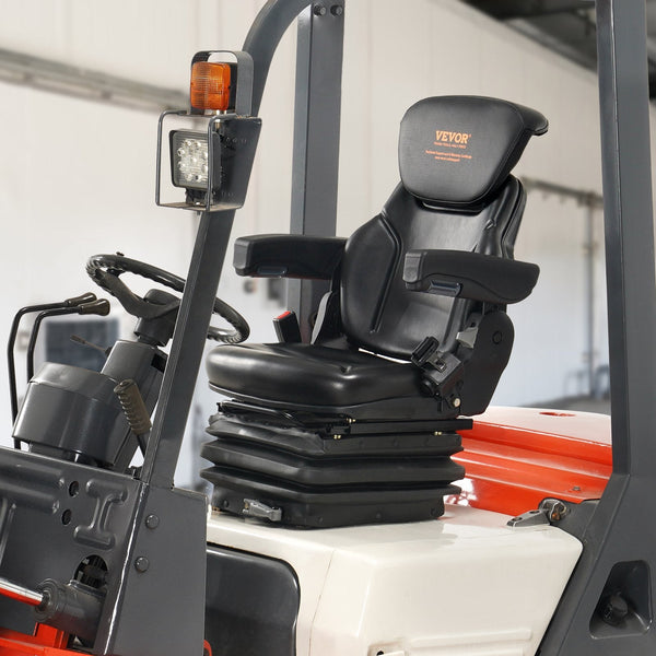 Universal Forklift Seat Adjustable Tractor With Seatbelt Armrests Other Auto Tools & Supplies