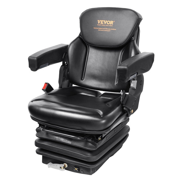 Universal Forklift Seat Adjustable Tractor With Seatbelt Armrests Other Auto Tools & Supplies
