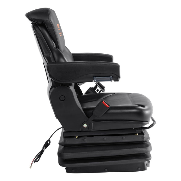 Universal Forklift Seat Adjustable Tractor With Seatbelt Armrests Other Auto Tools & Supplies