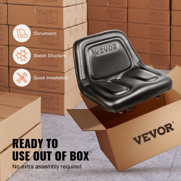 Vevor Universal Tracor Seat Lawn Mower With Micro Switch And Drainage Holes 16 34 Cm Extended Slot Tractor For Loader Excavator Lawn Mower Parts
