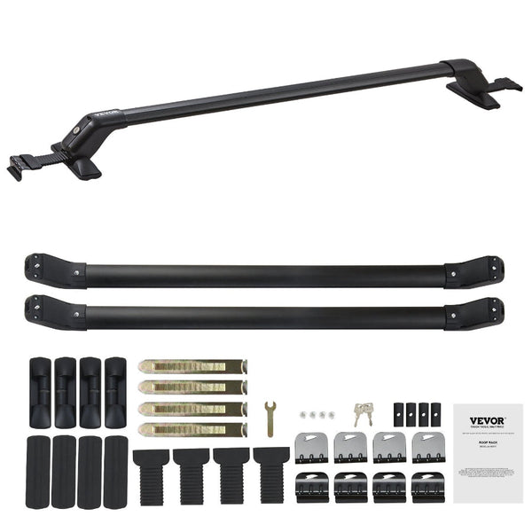 Vevor Universal Roof Rack Crossbar For Naked Vehicle Aluminum With Lock Roof Racks