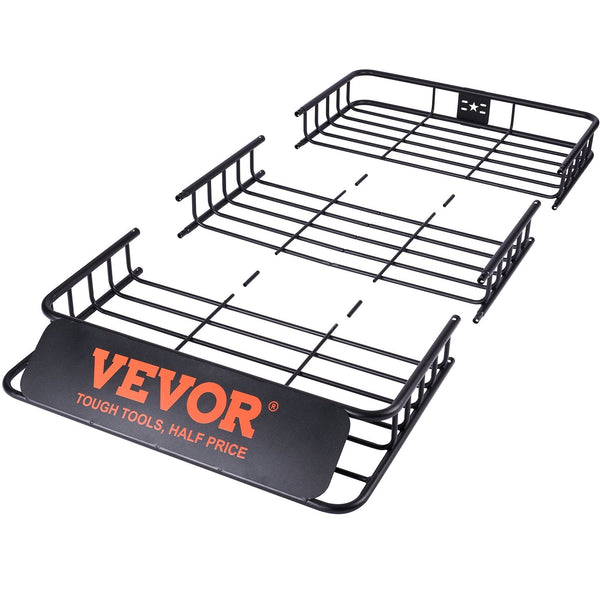 Vevor Roof Rack Cargo Basket 200 Lbs Capacity Extension 64"X39"X6" For Suv Truck Roof Racks