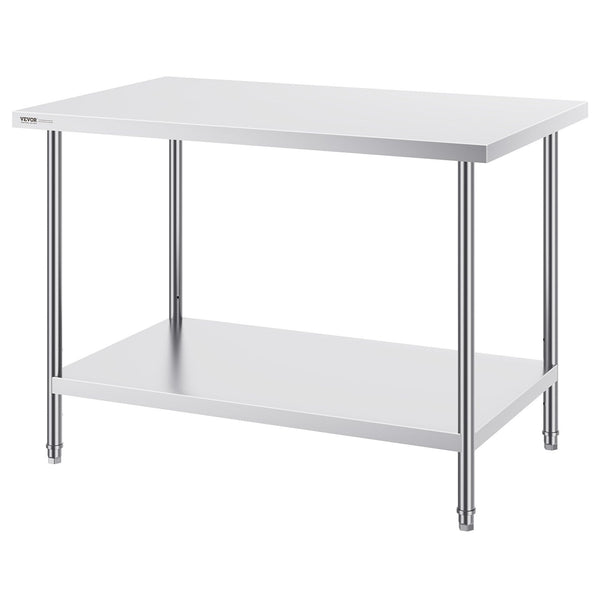 Stainless Steel Prep Table Heavy Duty Commercial Kitchen Worktable 30 X 48 34 Inch Other Tools & Workshop Equipment