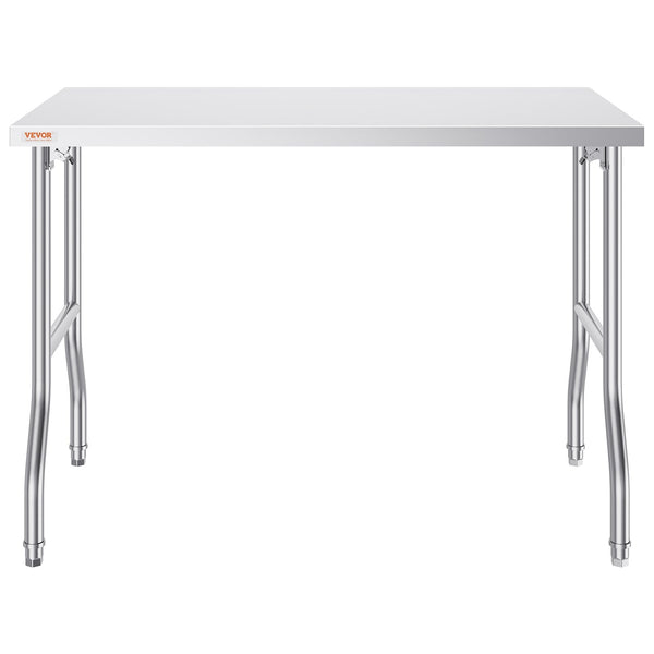 Stainless Steel Kitchen Bench Folding Commercial Prep Table 1220X610 Mm Tables
