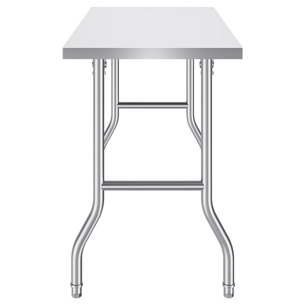Stainless Steel Kitchen Bench Folding Commercial Prep Table 1220X610 Mm Tables