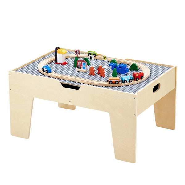 Vevor Multi Purpose Activity Play Table 290 Building Bricks & 30 Pcs Accessories Kids Play Table & Chair Sets