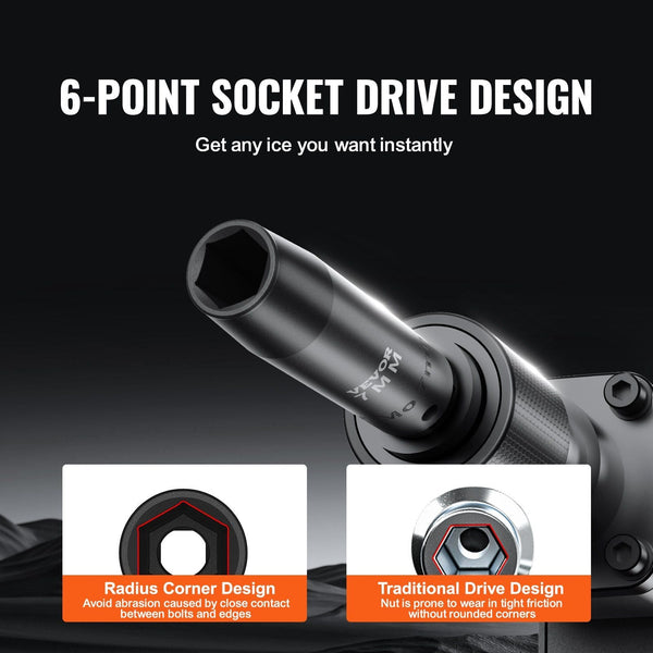 3/8" Drive Impact Socket Set 90 Piece Sae 1/4" 3/4" And Metric 6 19Mm Point Cr Mo Alloy Steel For Auto Repair Includes Extension Bars Universal Joint