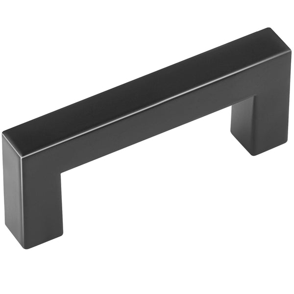 Vevor 30 Pack 3In / 76Mm Center To Slim Square Kitchen Drawer Stainless Steel Modern Cupboard Door Handles For Bathroom Bar Hardware Matte Black Cabin