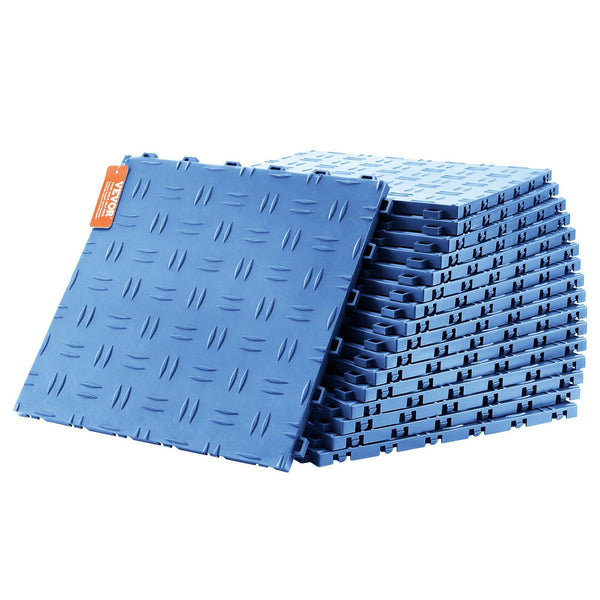 Vevor Garage Tiles Interlocking 12X12 25 Pack Flooring Blue Other Flooring & Tiles
