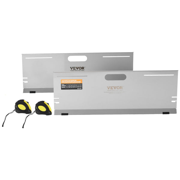 Vevor Wheel Alignment Tool 2 Pack Toe Plates Stainless Steel Angle Measurement 4 Rods And Magnetic Slots Includes Measuring Tapes & Conversion Chart T