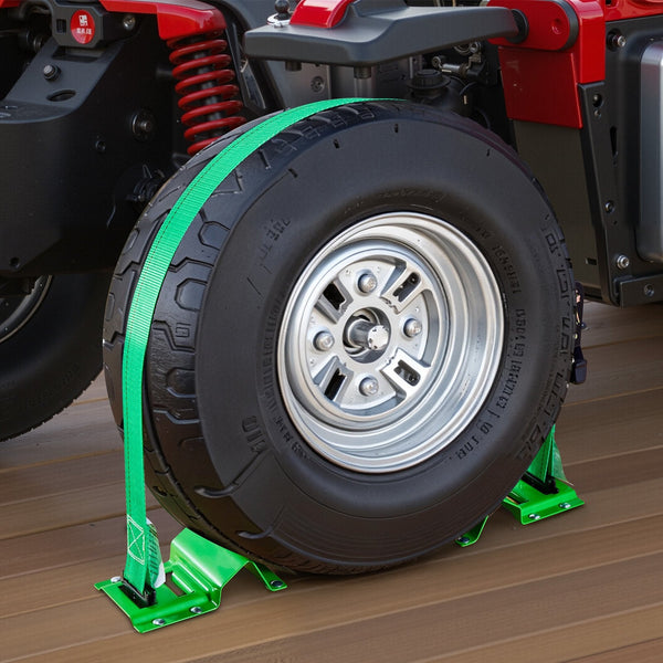 Wheel Chock Tie Down Kit Style Trailer Strap Car With Buckle Break Strength 1986.73 Kg & Working Load 662 Motorcycle System For Atvs Utvs Trailers Tie