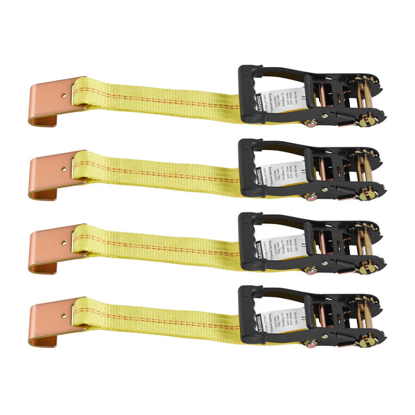 Wheel Chock Tie Down Kit Tire Style Motorcycle System Car With Flat Hook Break Strength 4540 Kg & Working Load 1512 Trailer Strap For Atvs Suvs Traile