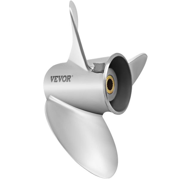 Vevor Outboard Propeller Replace For Oem 3860709 3 Blade 14.5"" X 21"" Pitch Steel Boat Compatible With Volvo Penta Sx Drive All Models 19 Tooth Splin