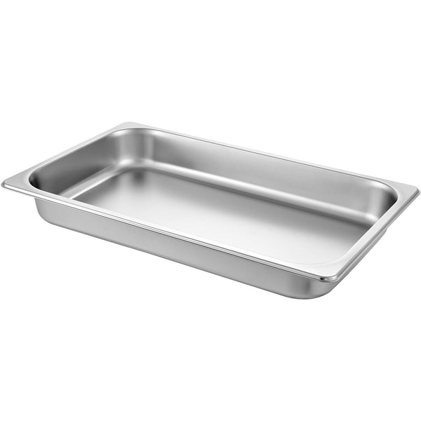 Hotel Pans Full Size 2.5 Inch Deep Steam Table 6 Pack 22 Gauge/0.8Mm Thick Stainless Steel Anti Jam Frying & Grill Pans