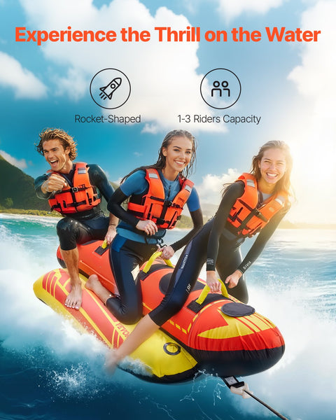 Towable Tubes For Boating 1 3 Riders Inflatable Towables 510Lbs Inflatables
