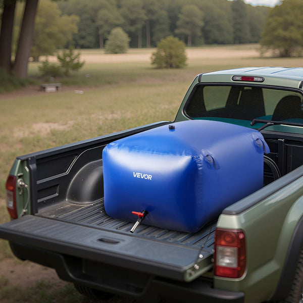 Vevor Water Storage Bladder 400L Large Capacity Bag Portable & Collapsible Soft Waters Container Leakproof Tear Resistant Pvc Emergency Tank For Rv Tr