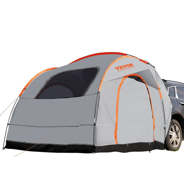 Vevor Suv Camping Tent 8' 8' Attachment For With Rain Layer And Carry Bag Pu2000mm Double Truck Accommodate 6 8 Person Rear Van Hatch Tailgate Tents