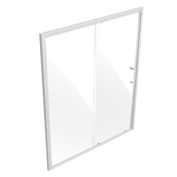 Vevor Semi Framelessshower Door 57.7 59"X 70"Sgcc Tempered Glass 1/4"Chrome Shower Doors