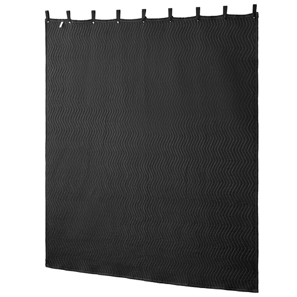 2 Pack Extra Large Sound Dampening Blanket Curtain 2438 X 2032 Mm Black Blankets