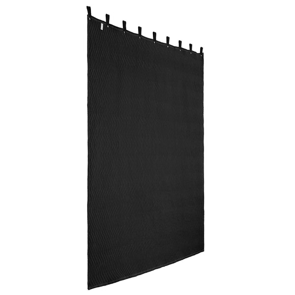 2 Pack Extra Large Sound Dampening Blanket Curtain 2438 X 2032 Mm Black Blankets