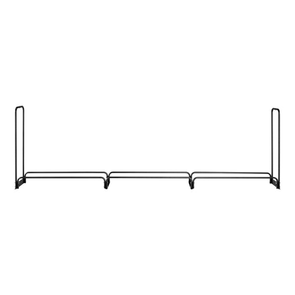 Vevor Firewood Rack With Waterproof Cover 383 X 36 117 Cm Outdoor Holder 660Lb Weight Capacity 1/2 Cord Log Half Covered Powder Coated Wood Storage Fo