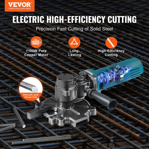 1100W Electric Rebar Cutter Cutting Up To 3/2In 4 40Mm Other Hand Tools