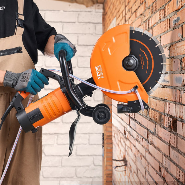 Vevor 30.48Cm Electric Concrete Saw Wet/Dry Cutter With Water Pump And Blade Concrete Saws