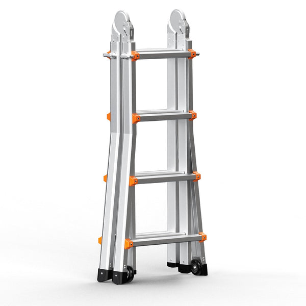 Vevor Telescoping Ladder A Frame 13 Ft Compact Aluminum Extension Multi Function Portable Collapsible Rv Telescopic For Homework Stairs Indoor Outdoor