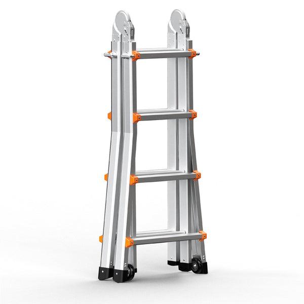 Vevor Telescoping Ladder A Frame 13 Ft Compact Aluminum Extension Multi Function Portable Collapsible Rv Telescopic For Homework Stairs Indoor Outdoor