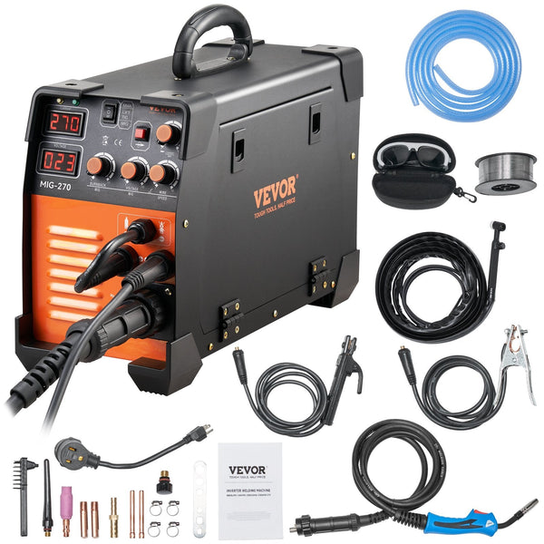 Vevor Mig Welder Welding Machine 270 Mma Tig Igbt Dc Inverter Digital Display Other Welding Equipment