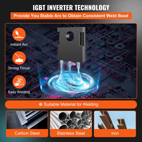 Vevor Mig Welder Welding Machine 270 Mma Tig Igbt Dc Inverter Digital Display Other Welding Equipment