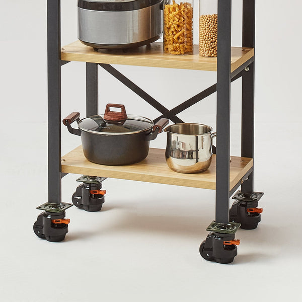 Vevor Leveling Casters Set Of 4 1000 Kg Total Load Capacity 63.5 Mm Heavy Duty With Upgraded Handle Design 360 Degree Swivel Wheels Adjustable Feet Fo